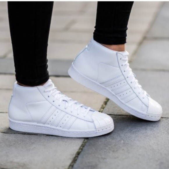 adidas pro model all white